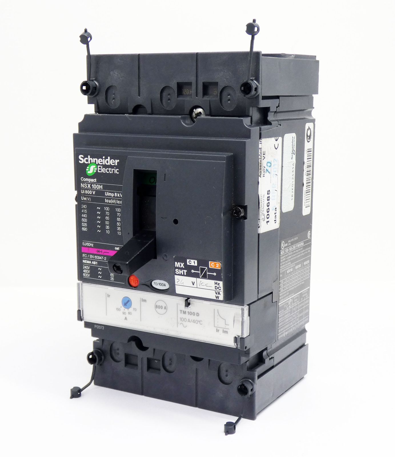 NSX 100H NSX 100-160-250 F/N/H/NA 70/100A