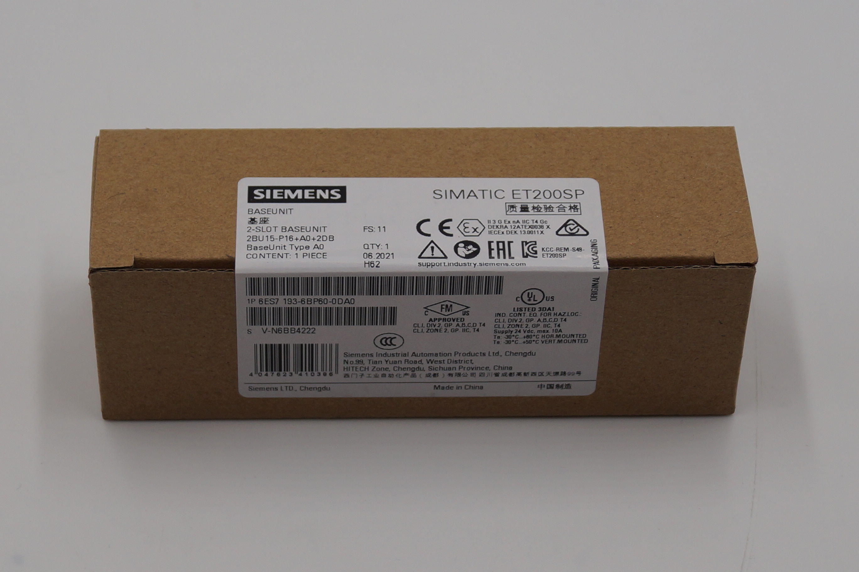 6ES7193-6BP60-0DA0