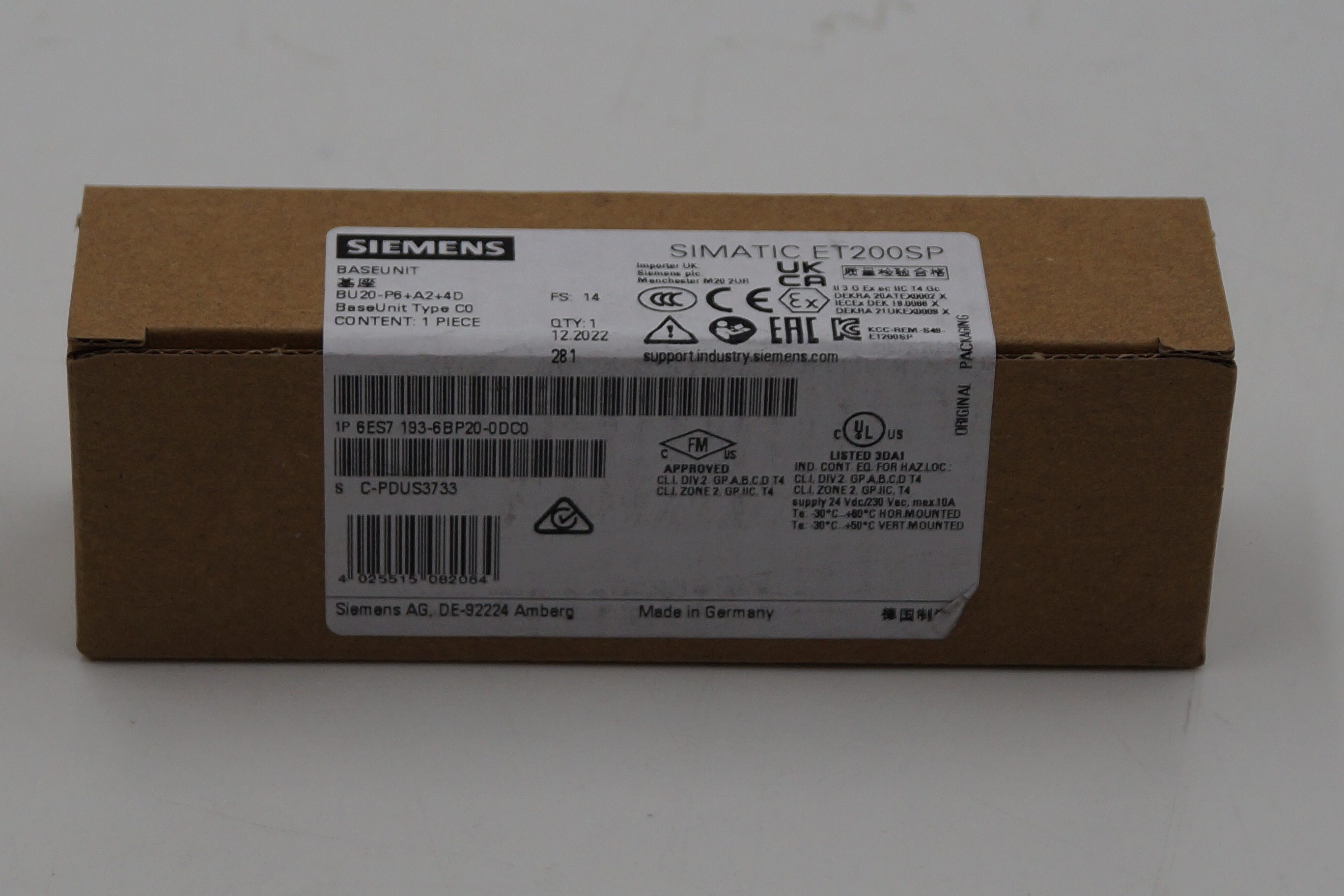 6ES7193-6BP20-0DC0