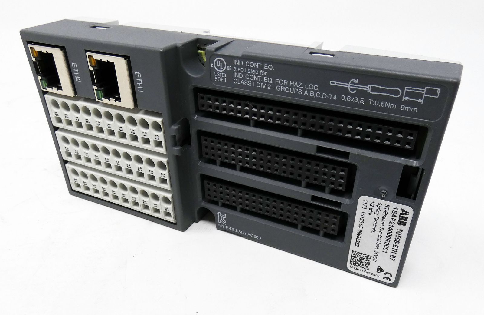 ABB TU508-ETH 1SAP214000R0001 RT-Ethernet Klemmenblock -unused-
