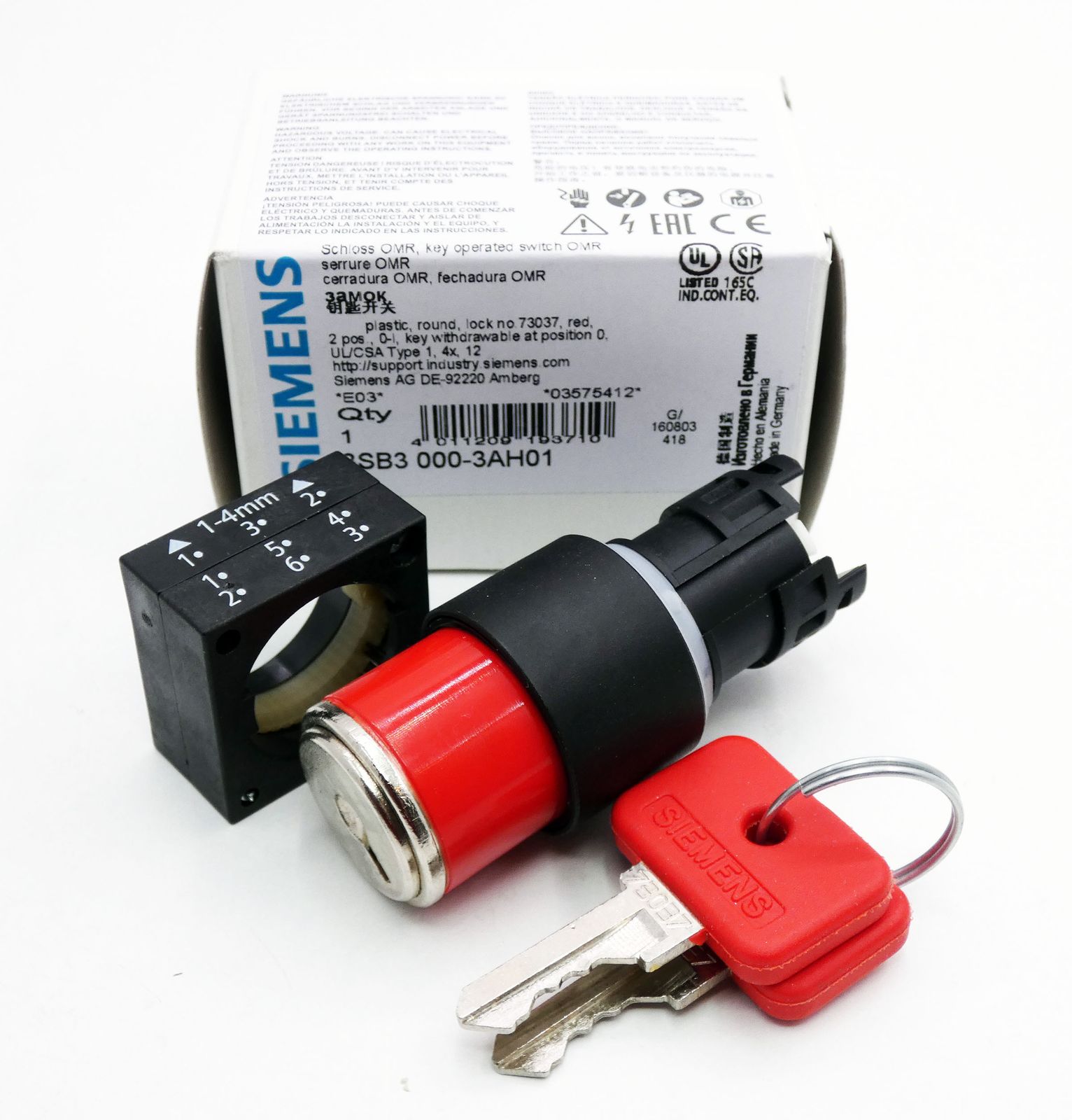 3SB3 000-3AH01, 3SB3000-3AH01