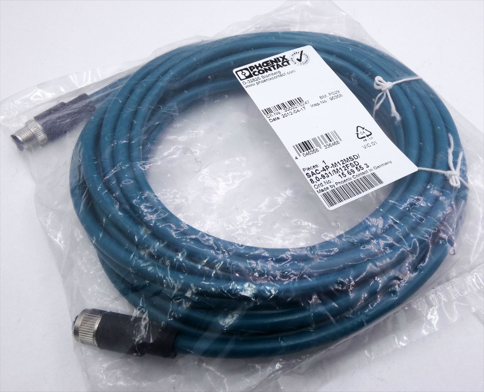 SAC-4P-M12MSD/8,0-931/M12FSD