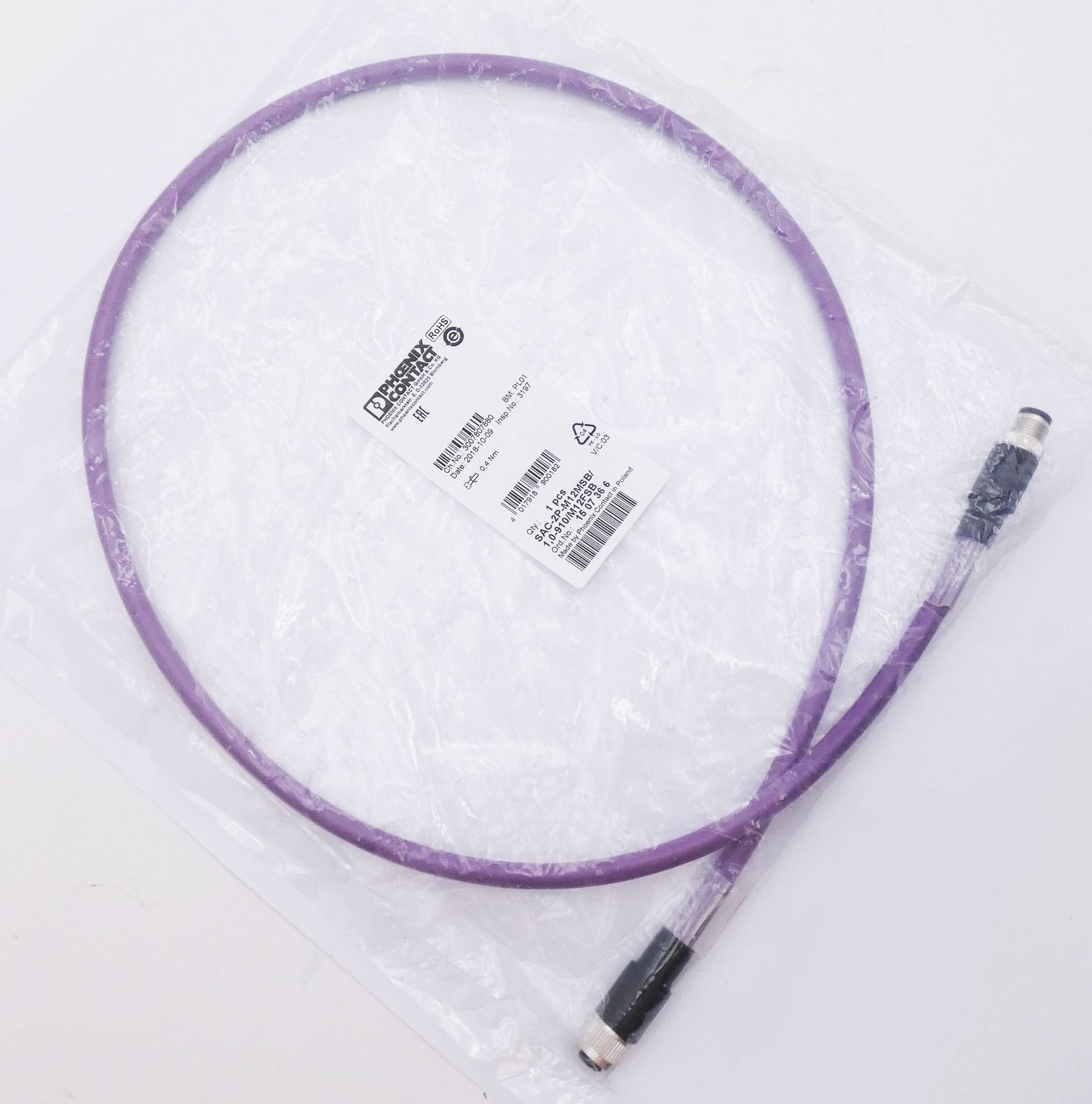 SAC-2P-M12MSB/ 1.0- 910/M12FSB