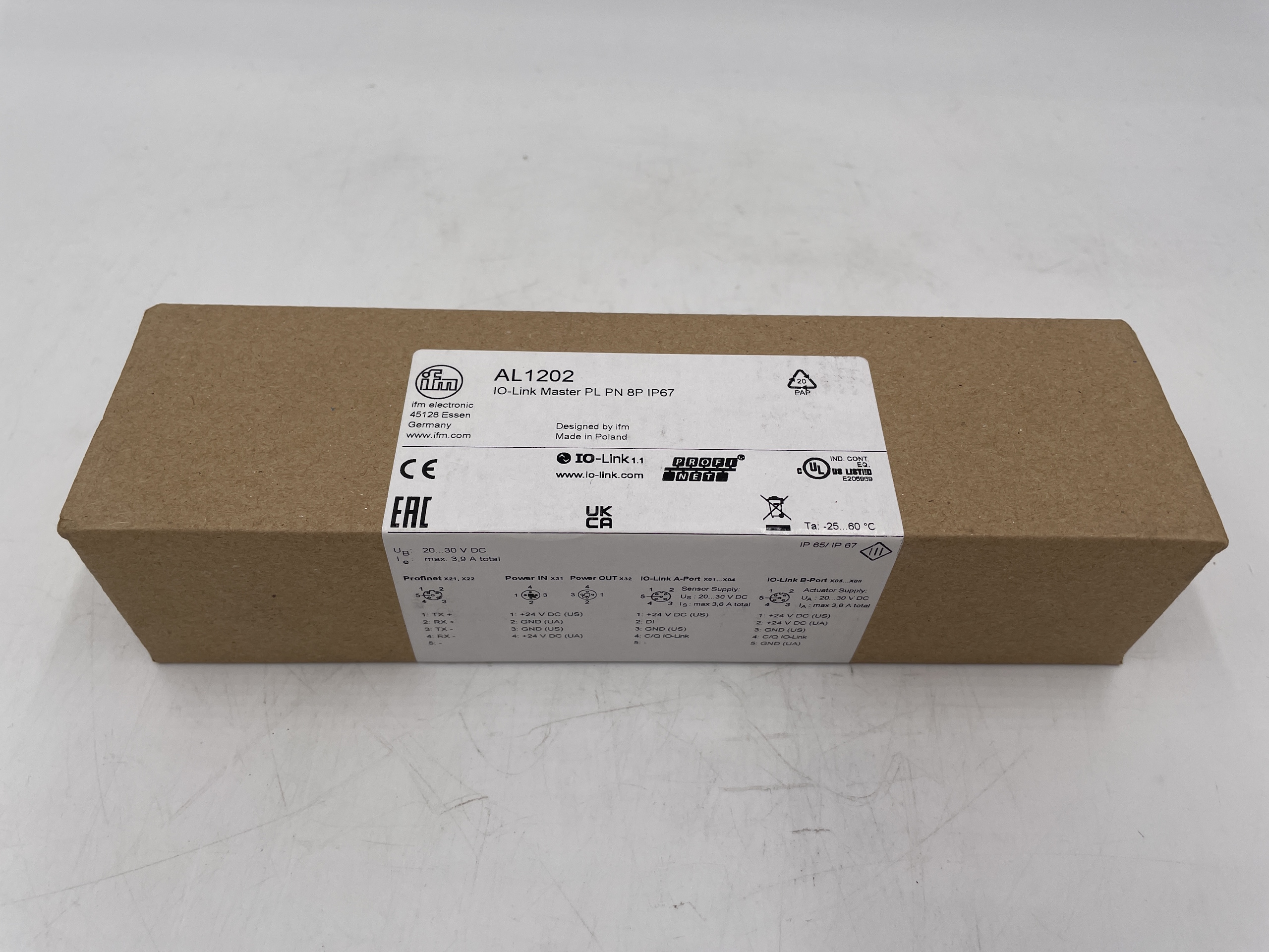 IO-LINK MASTER PL PN 8P IP67-AL1202