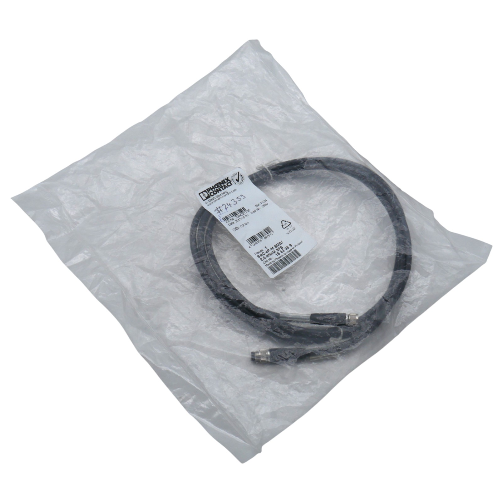 SAC-4P-M 8MS/2,0-950/M 8FS