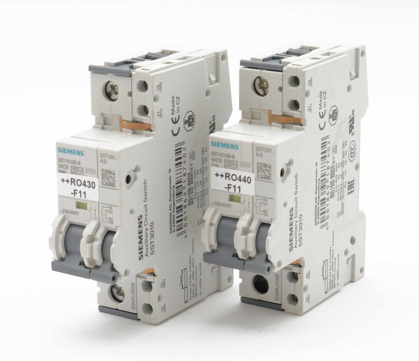 5SY4108-8, 5SY4108-8 MCB D8