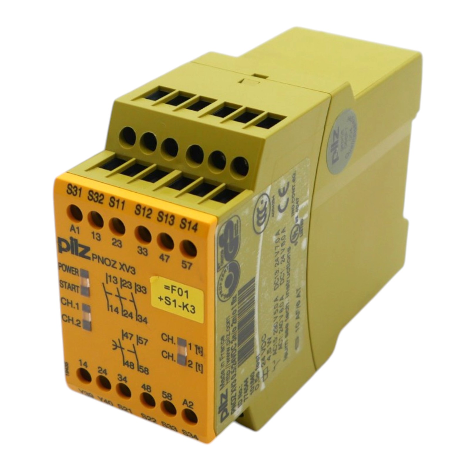 PNOZ XV3 0.5/24VDC 3n/o 2n/o t fix