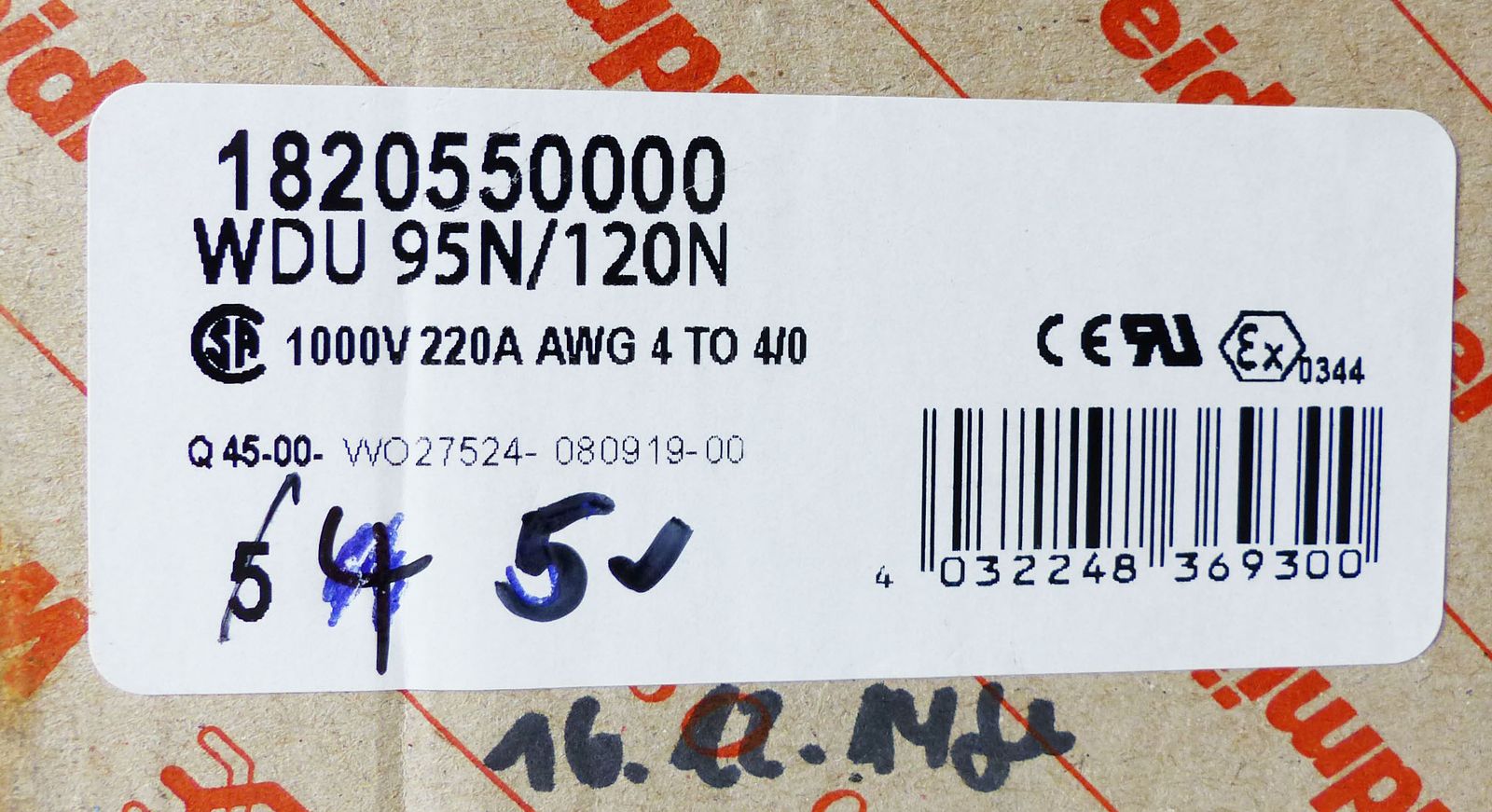 WDU 95N/120N WDU95N/120N 1820550000