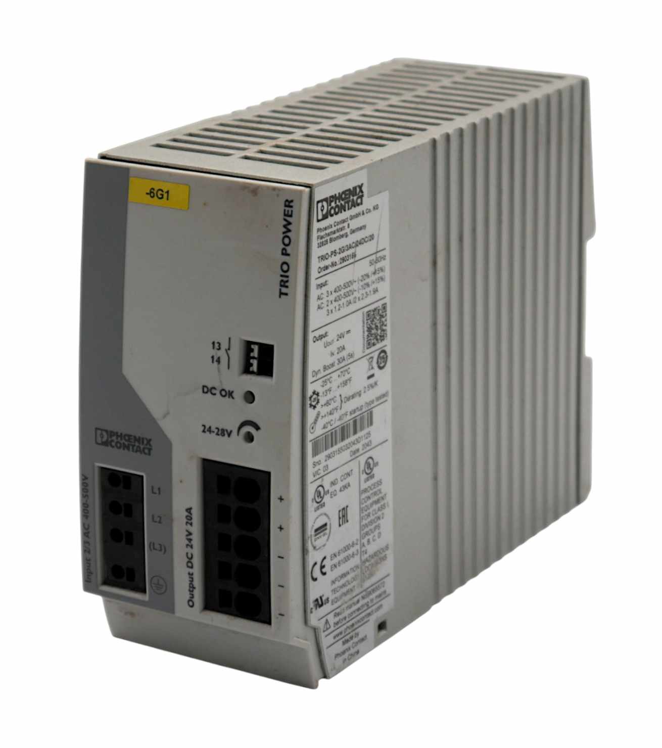 TRIO-PS-2G/3AC/24DC/20