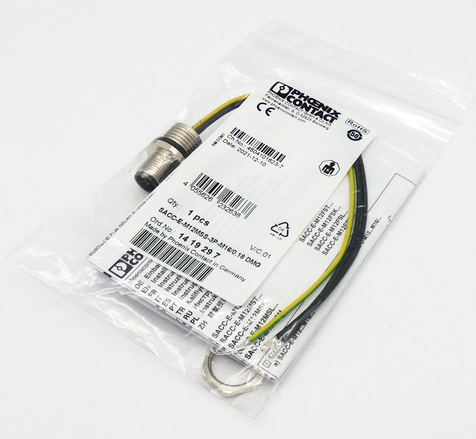 SACC-E-M12MSS-3P-M16/0,18 DMG