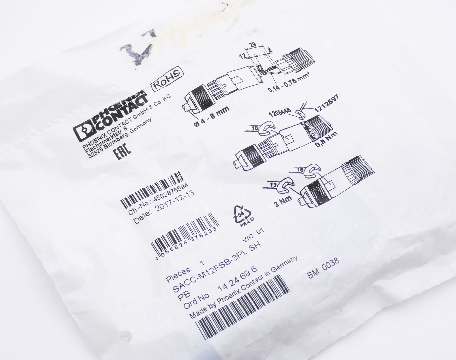 SACC-M12FSB-3PL SH PB