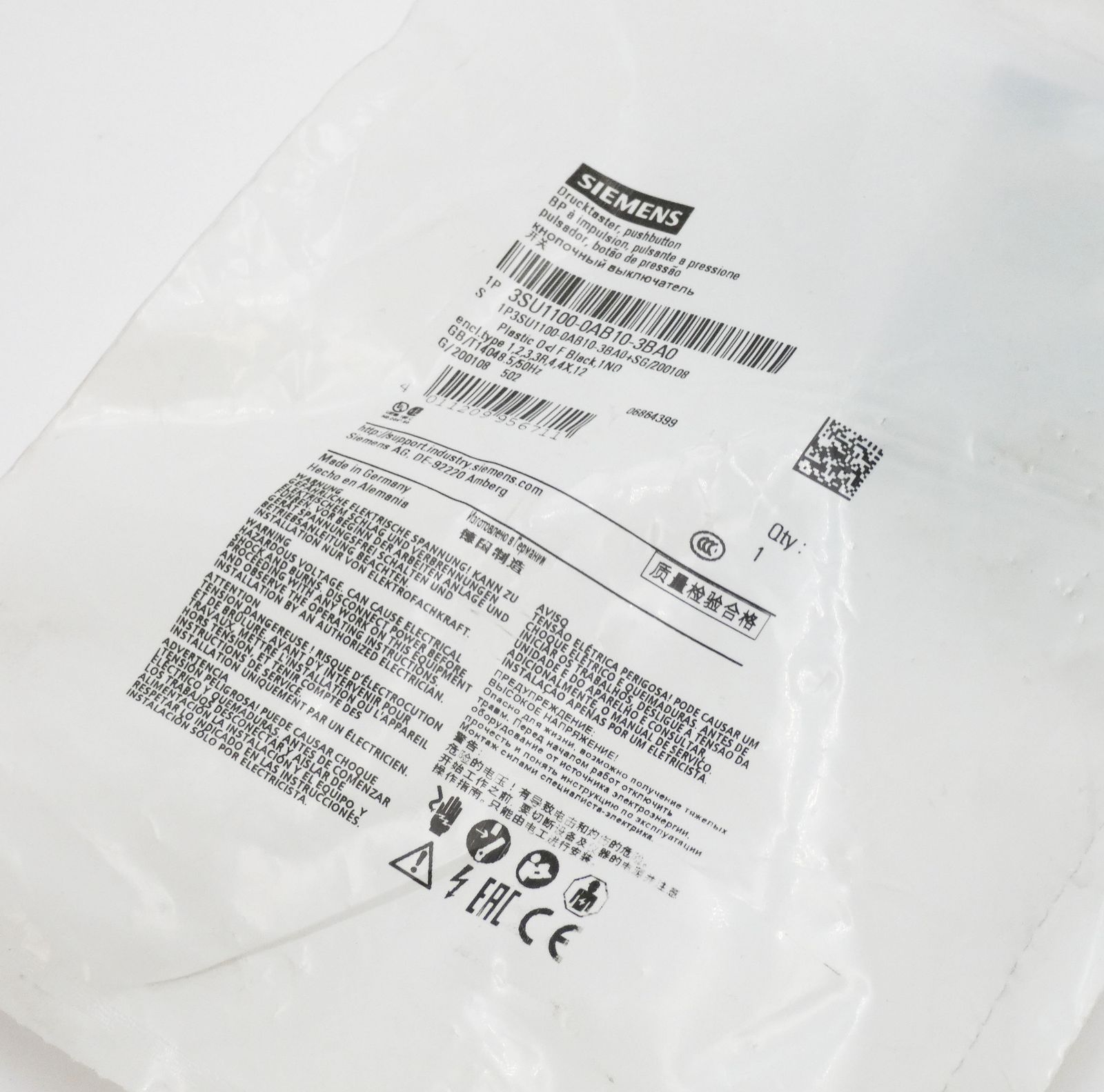 3SU1100-0AB10-3BA0, 3SU1 100-0AB10-3BA0